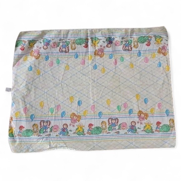 Vintage 1983 Cabbage Patch Kids Receiving Blanket – Y2K Nostalgia - Picture 1 of 7